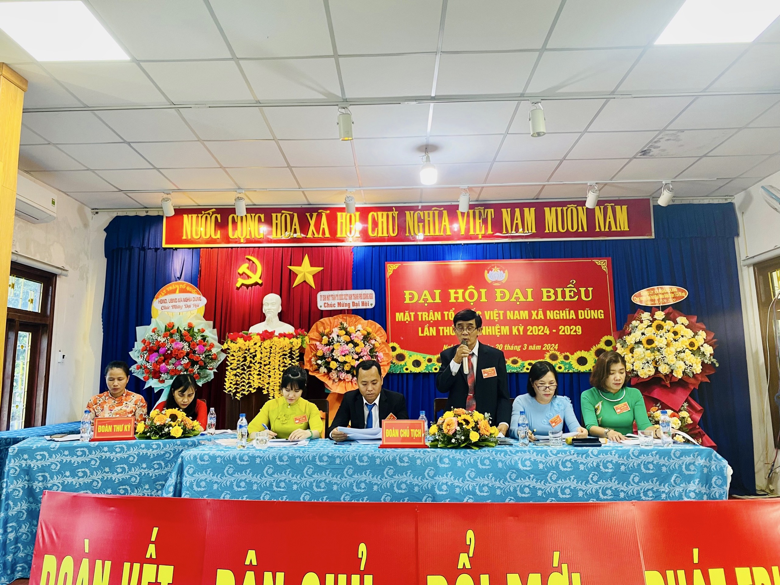 UBMTTQ Việt Nam xã Nghĩa Dũng tổ chức thành công Đại hội đại biểu nhiệm kỳ 2024-2029