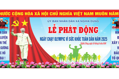 UBND xã Nghĩa Dũng tổ chức phát động Ngày chạy olympic vì sức khỏe toàn dân năm 2025